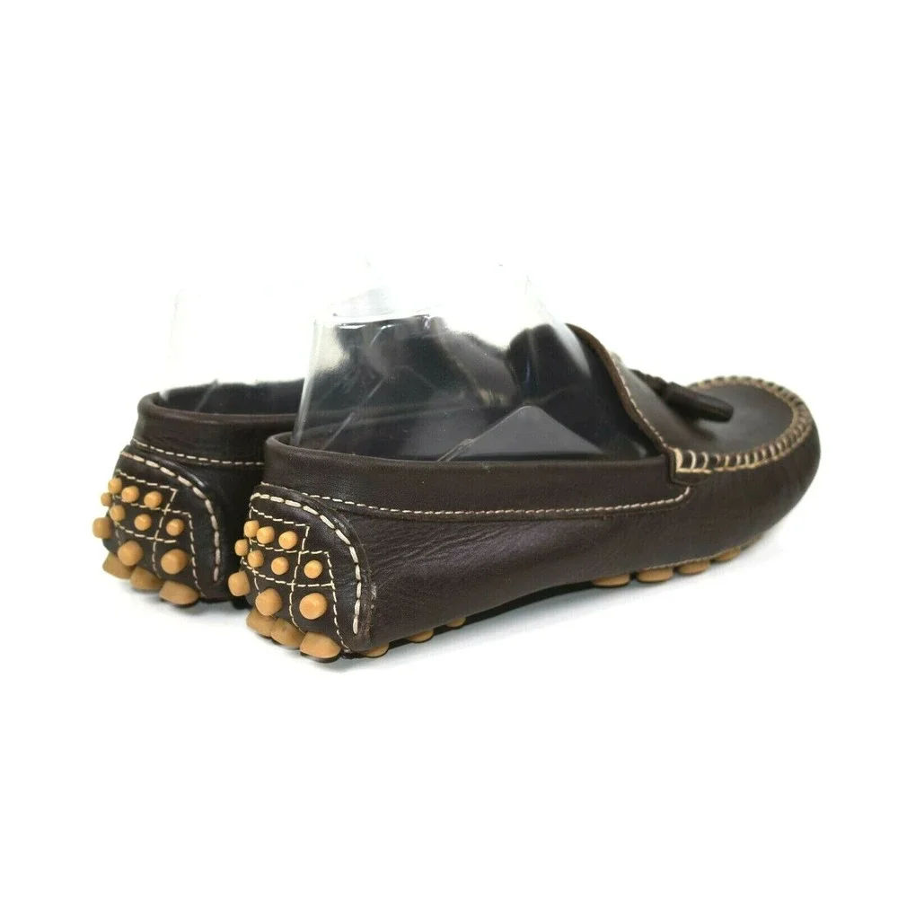 Papo‎ d'Anjo Womens Brown Leather Driving Loafers Moc Toe Shoes Size 6 US, 36 EU